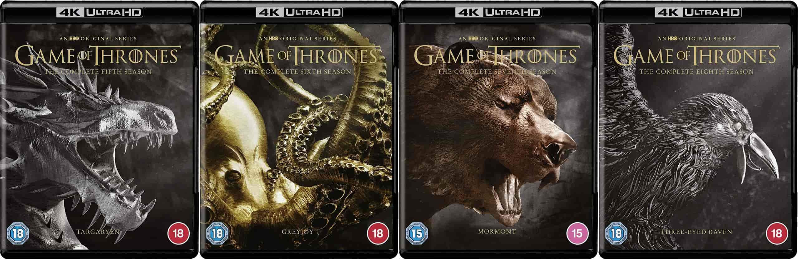 4K洗版终极收藏《权力的游戏》全八季合集 【4K 蓝光HDR 杜比视界】英粤双语TrueHD7.1 【英简繁&双语特效SUP字幕】章节/杜比p7双层【1.03T】